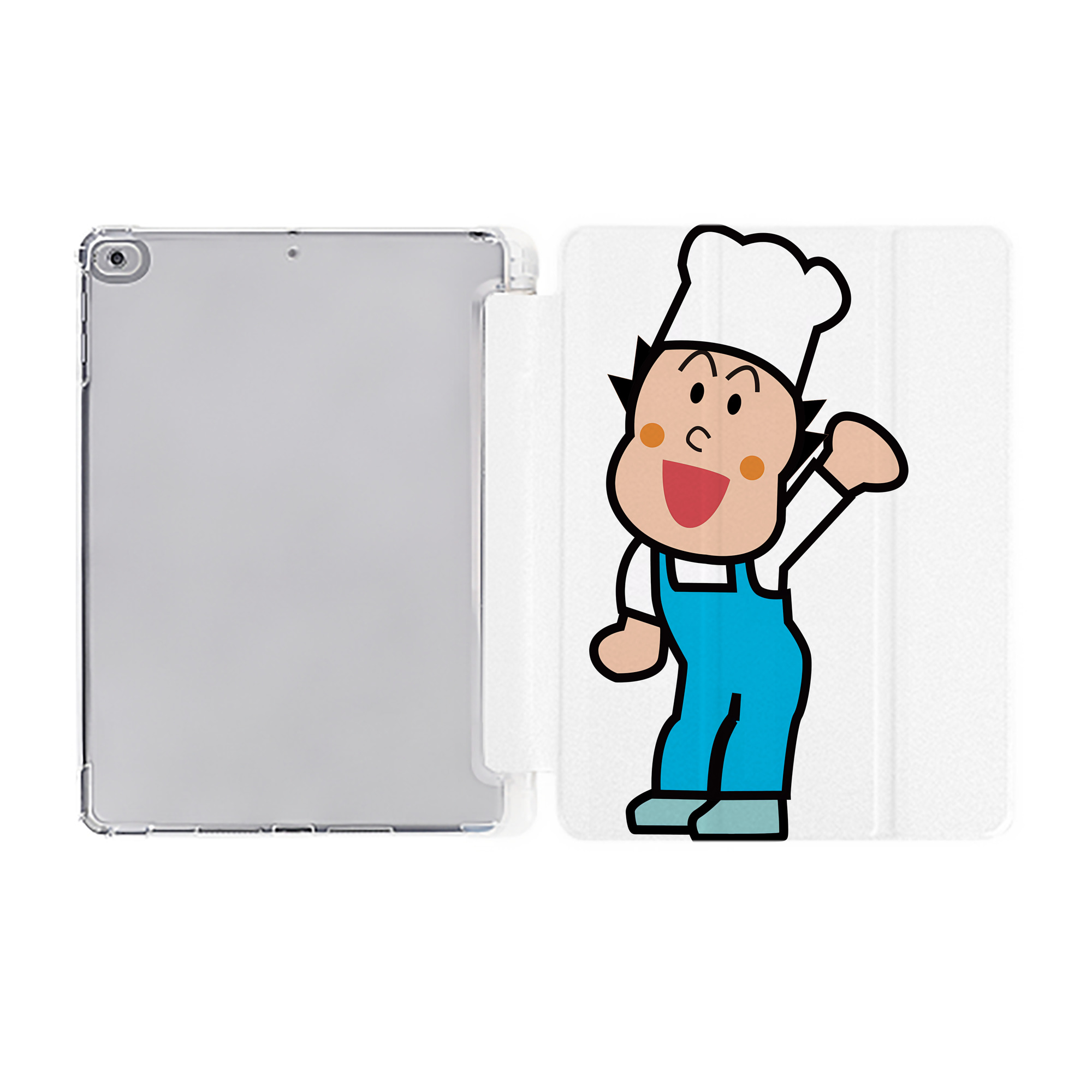 （画像用） アンパンマン Anpanman IPad ケース ペン収納付き 三つ折りスタンド PUレザー×シリコン 対応機種9.5/10.5/10.9インチ